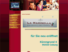 Tablet Screenshot of la-marinella-coburg.de
